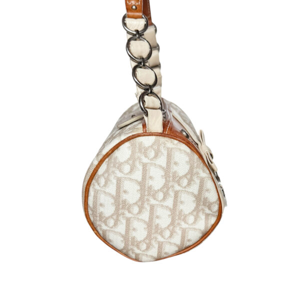 Dior Monogram Heart Romantic Barrel Mini Shoulder Bag in Beige / Tan - Image 3