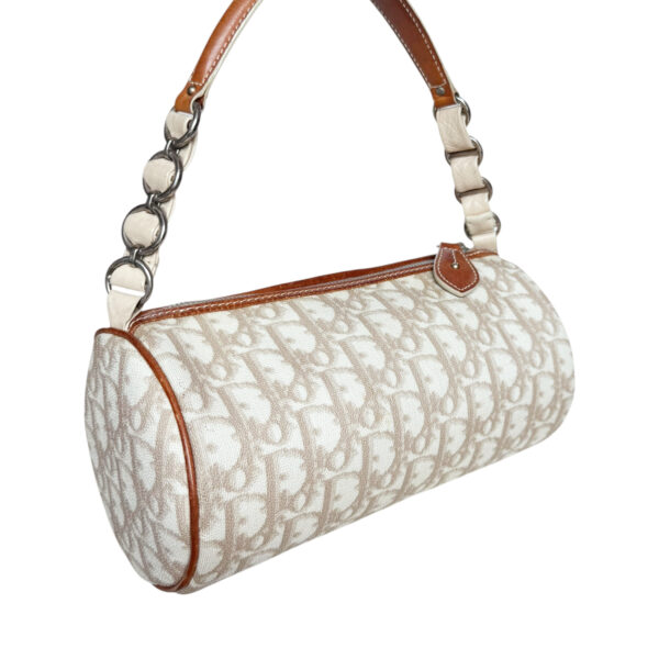 Dior Monogram Heart Romantic Barrel Mini Shoulder Bag in Beige / Tan - Image 4