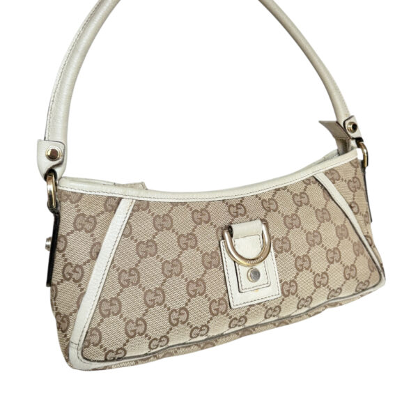 Gucci Monogram D Ring Shoulder Bag in Beige / Cream / Gold - Image 2