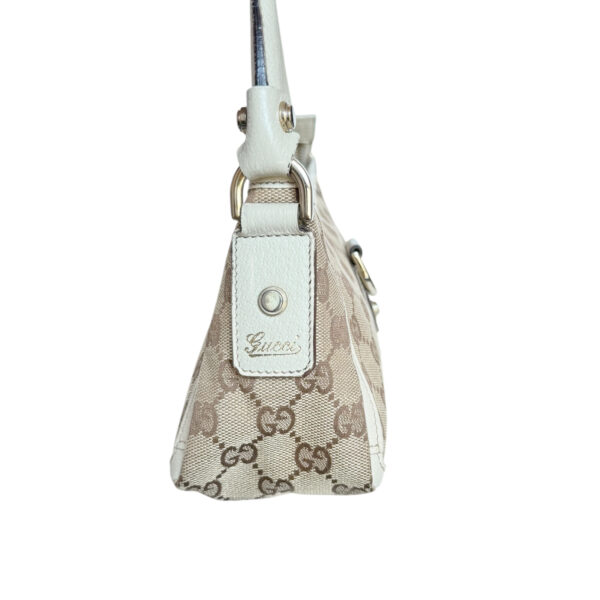 Gucci Monogram D Ring Shoulder Bag in Beige / Cream / Gold - Image 3