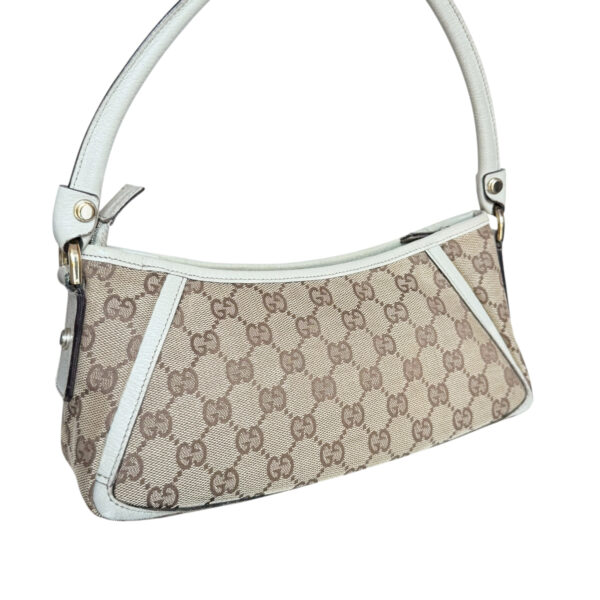 Gucci Monogram D Ring Shoulder Bag in Beige / Cream / Gold - Image 4