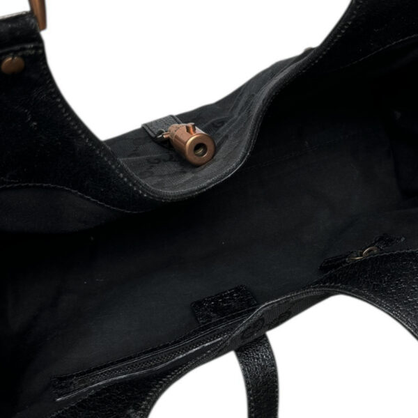 Gucci Monogram Jackie Shoulder Bag in Black / Copper - Image 6