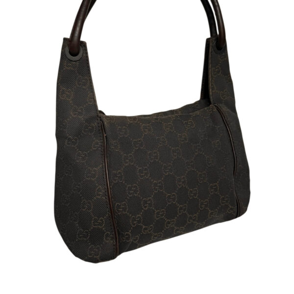 Gucci Monogram Canvas Shoulder Bag in Brown - Image 4
