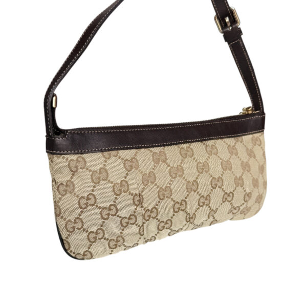 Gucci GG Charm Monogram Mini Shoulder Bag in Beige / Brown / Gold - Image 4