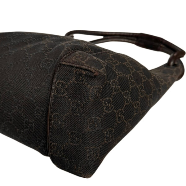 Gucci Monogram Canvas Shoulder Bag in Brown - Image 5