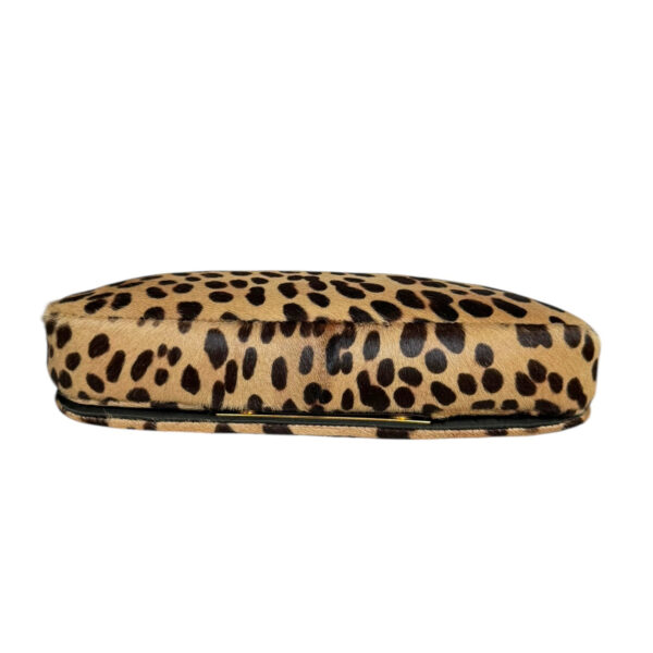 Dior Leopard Print Calfskin Malice Shoulder Bag in Beige / Brown / Gold - Image 5