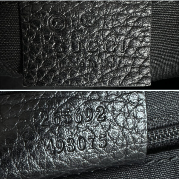 Gucci Monogram Nylon D Ring Hobo Shoulder Bag in Black / Silver - Image 7