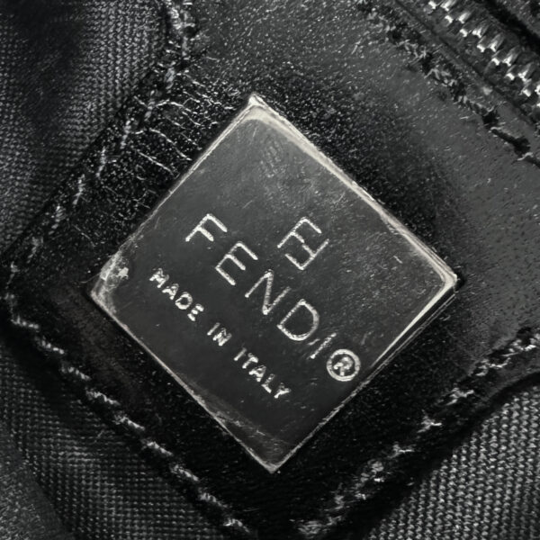 Fendi Beaded Embellished Mamma Shoulder Baguette Bag in Black / Silver - Image 7
