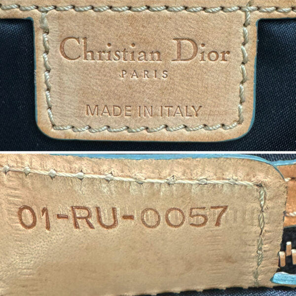 Dior Monogram Heart Romantic Shoulder Bag in Blue / Tan - Image 8