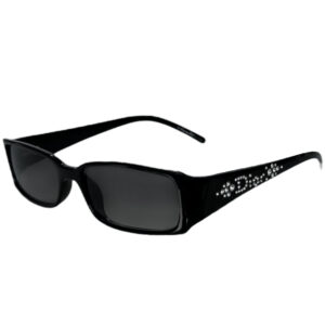 Vintage Dior Diamante Crystal Logo Sunglasses in Black / Silver | NITRYL