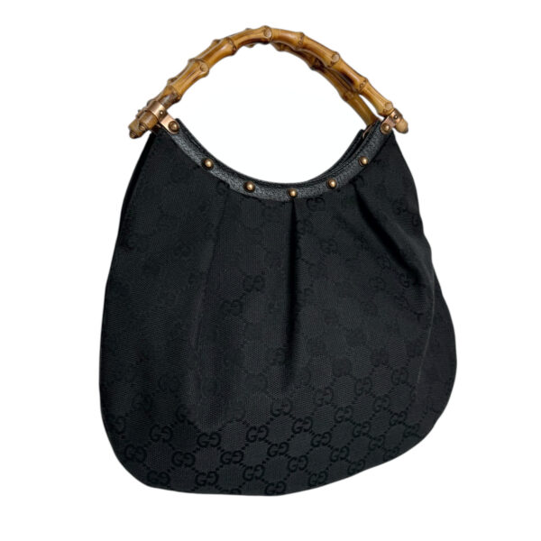 Gucci Monogram Bamboo Mini Bag in Black - Image 2