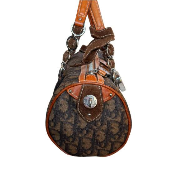Dior Monogram Heart Lock Romantic Barrel bag in Brown / Tan - Image 3