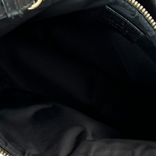 Gucci Monogram Pleat Mini Shoulder Bag in Black / Gold - Image 6