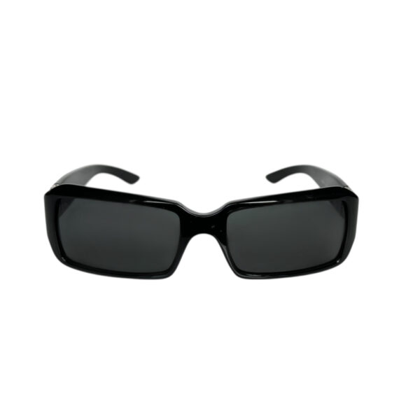 Miu Miu Logo Sunglasses in Black / Silver - Image 2