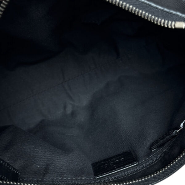 Gucci Monogram Canvas D Ring Hobo Shoulder Bag in Black / Gold - Image 6