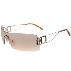 Vintage Dior Diorella Rimless Sunglasses in Nude / Silver | NITRYL