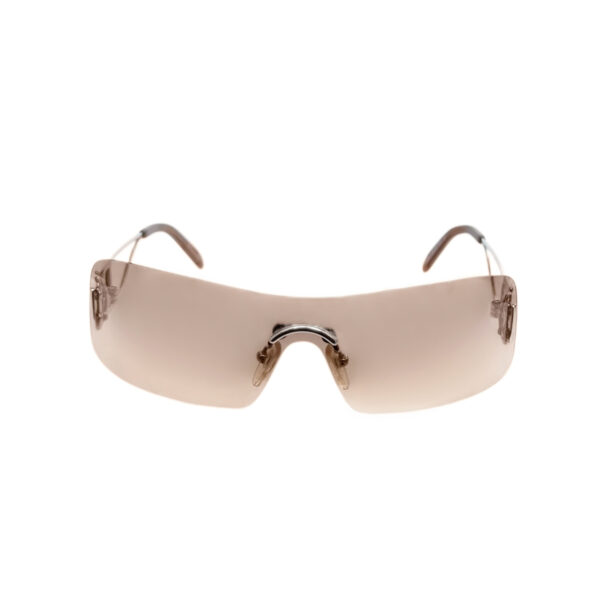 Dior Diorella Rimless Sunglasses in Nude / Silver - Image 2