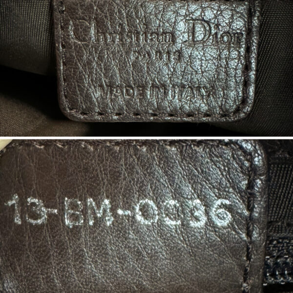 Dior Monogram Pocket Hobo Columbus Shoulder Bag in Dark Brown / Silver - Image 7