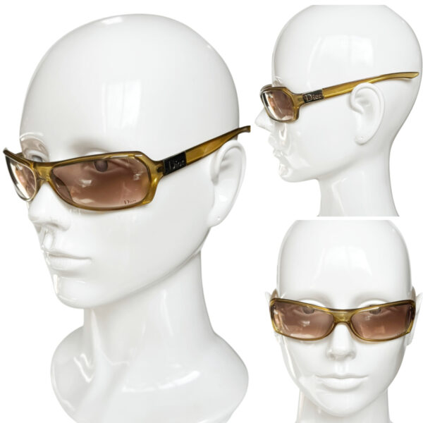 Dior Logo Sunglasses in Beige - Gold / Silver - Image 4