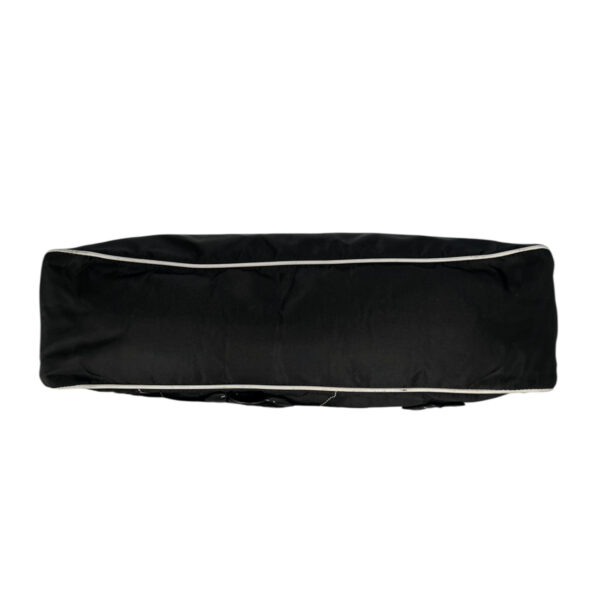 Prada Nylon Flower Shoulder Bag in Black / White - Image 5