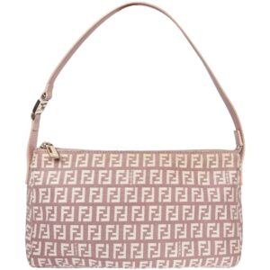 Vintage Fendi Monogram Shoulder Bag in Pink / Gold | NITRYL