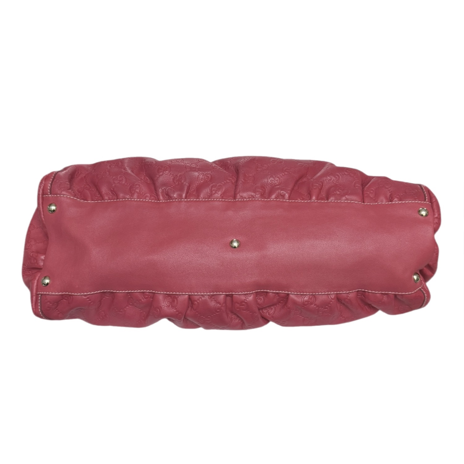 Gucci Monogram Leather D Ring Hobo Shoulder Bag in Red / Gold - Image 5