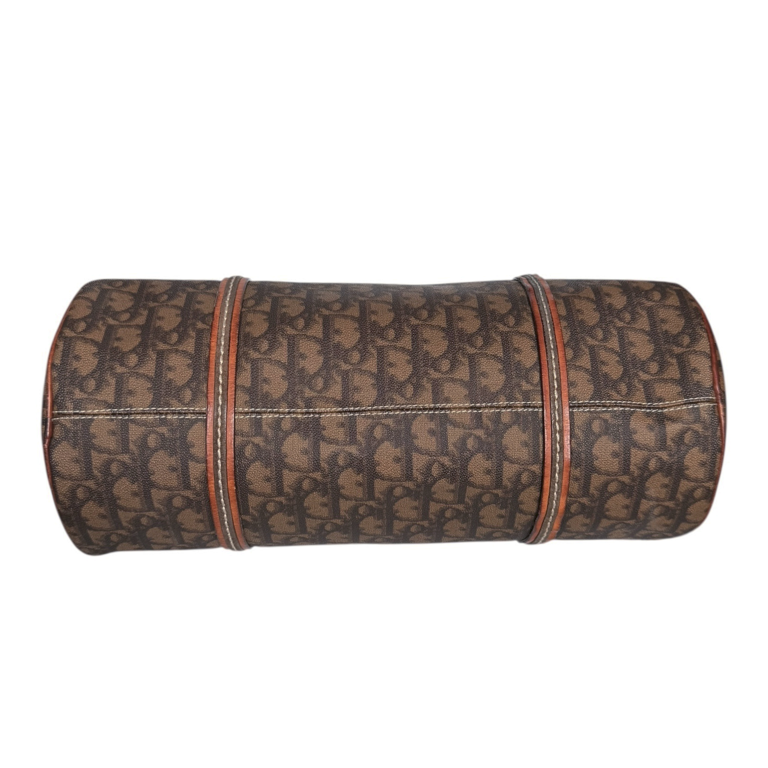 Dior Monogram Heart Lock Romantic Barrel Bag in Brown / Tan - Image 5