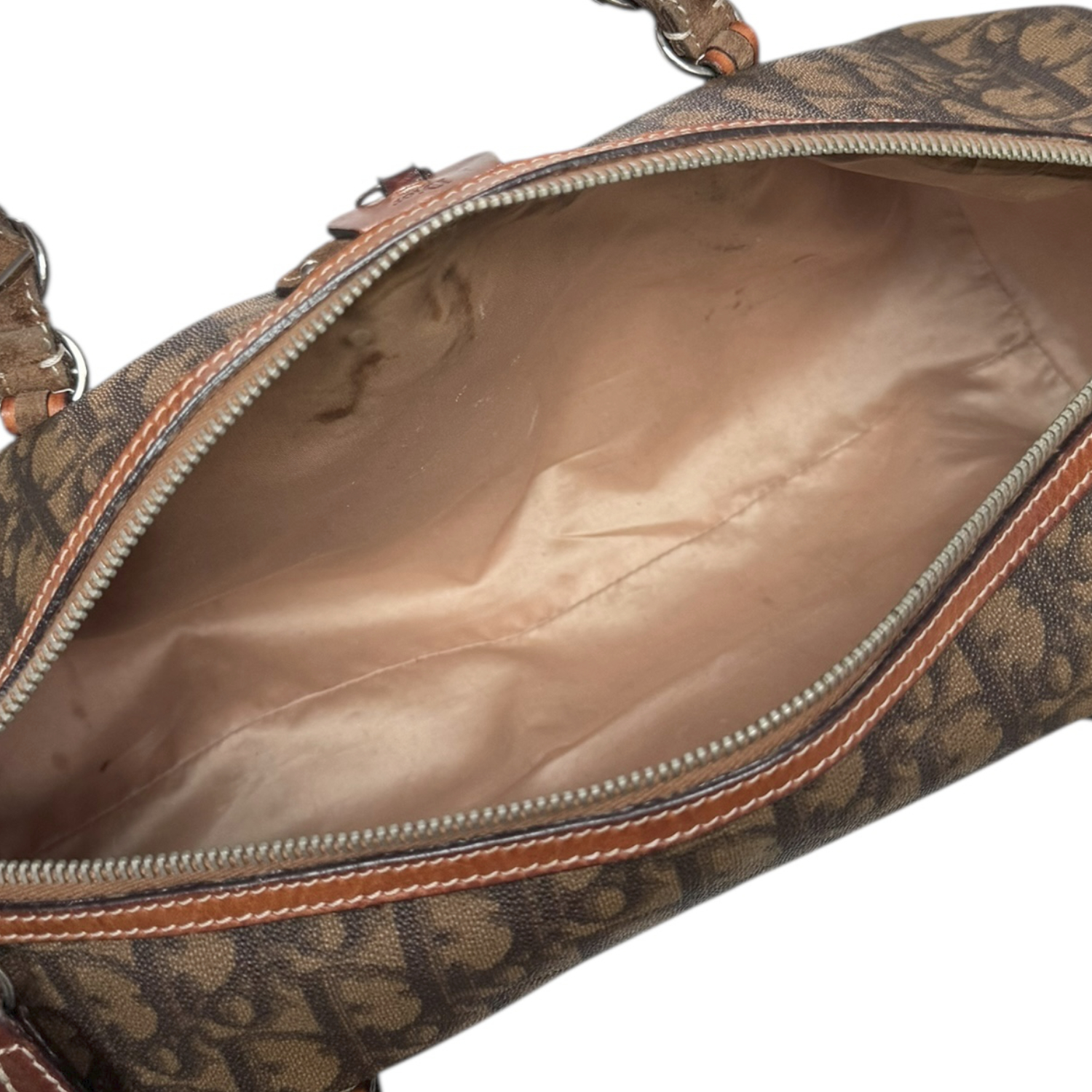 Dior Monogram Heart Lock Romantic Barrel Bag in Brown / Tan - Image 7