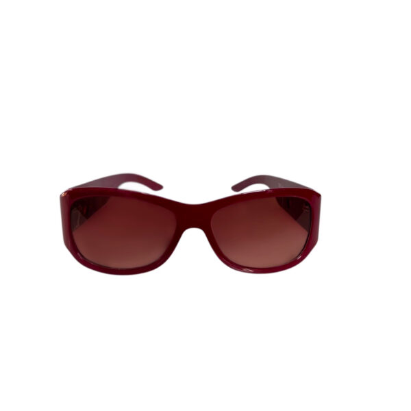 Dior Heart Cutout Logo Sunglasses in Maroon Red / Pink - Image 2