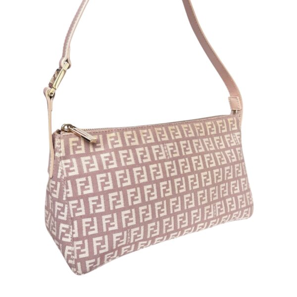 Fendi Monogram Shoulder Bag in Pink / Gold - Image 2