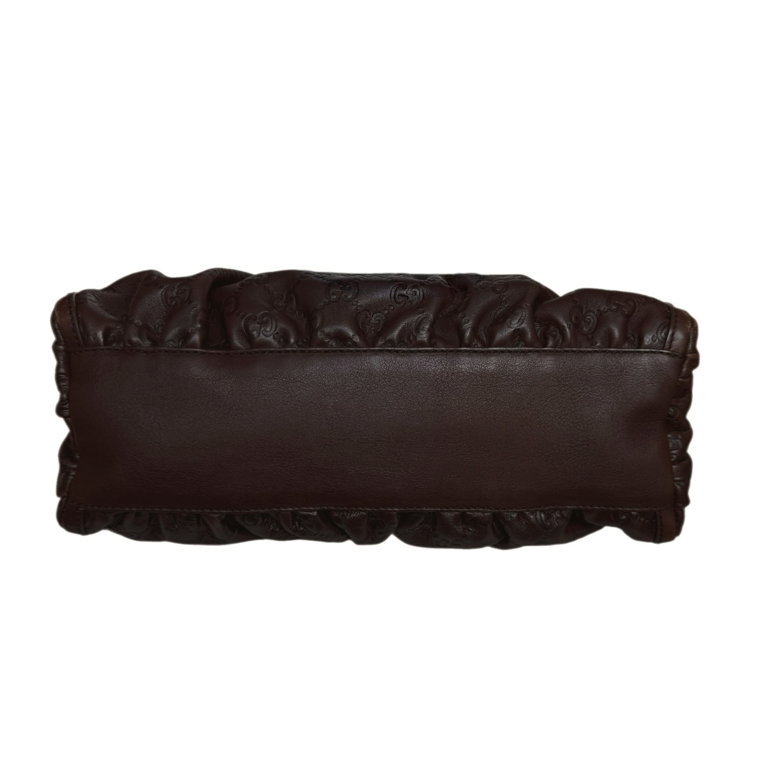 Gucci Monogram Leather D Ring Hobo Shoulder Bag in Brown / Gold - Image 5