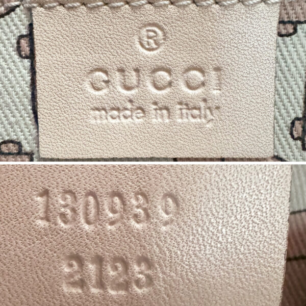 Gucci Monogram Leather D Ring Shoulder Bag in Nude / Gold - Image 7