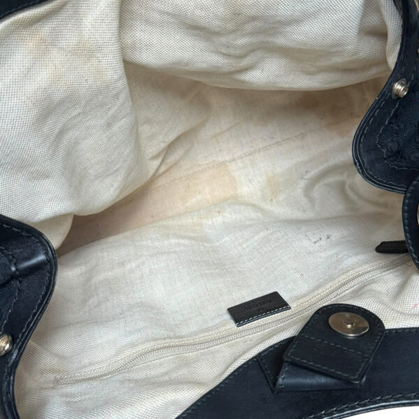 Gucci Monogram Sukey Hobo Shoulder Bag in Black / Gold - Image 7