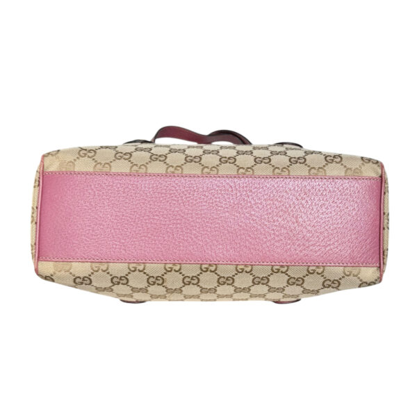 Gucci Monogram Shoulder Boston Bag in Beige / Pink / Gold - Image 5