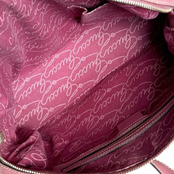 Gucci Monogram Shoulder Boston Bag in Beige / Pink / Gold - Image 6