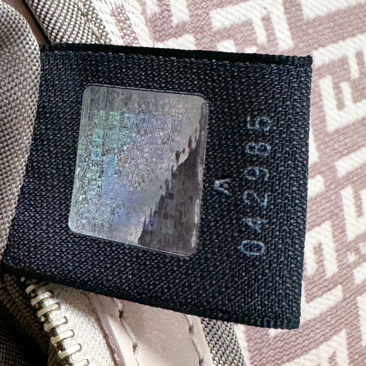 Fendi Monogram Shoulder Baguette Bag in Dusty Pink / Gold - Image 8