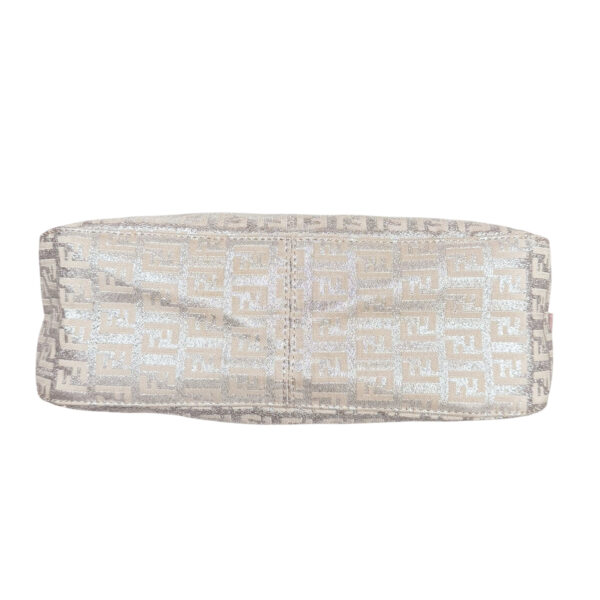 Fendi Monogram Metallic Shoulder Baguette Bag in Pink / Silver / Gold - Image 5