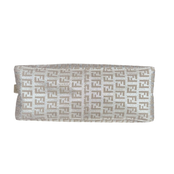 Fendi Monogram Metallic Shoulder Bag in Light Pink / Silver / Gold - Image 5