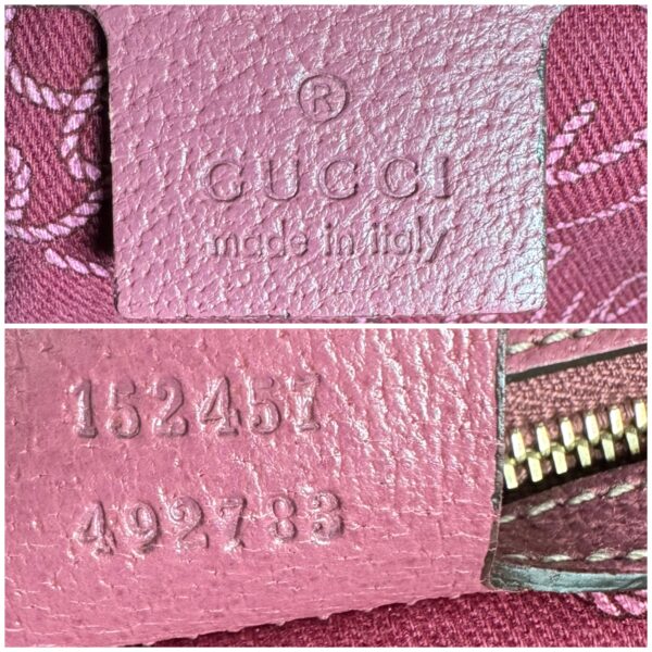 Gucci Monogram Shoulder Boston Bag in Beige / Pink / Gold - Image 7