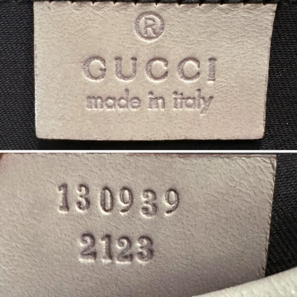 Gucci Monogram Metallic D Ring Shoulder Bag in Nude Pink - Beige / Gold - Image 9
