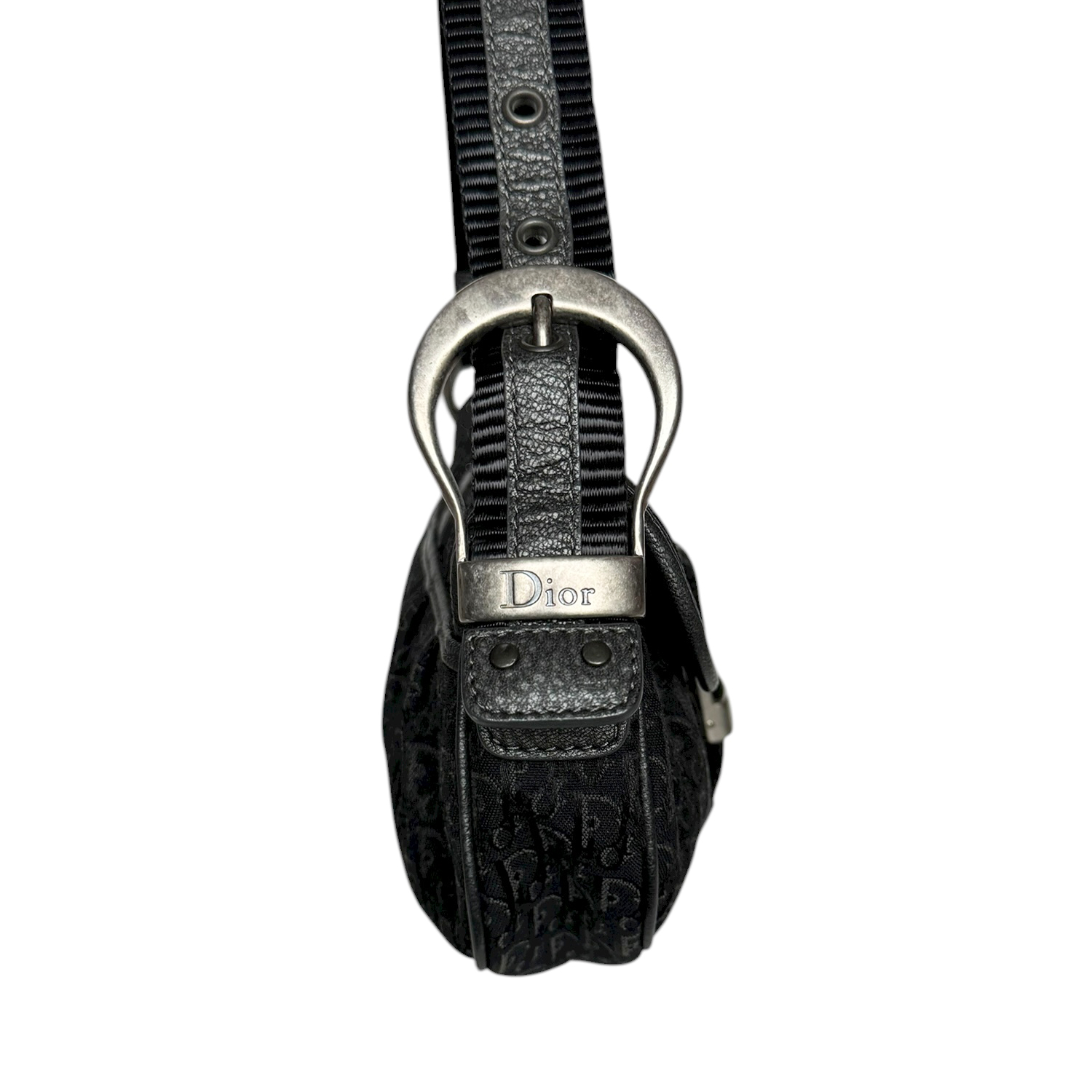 Dior Monogram Western Mini Shoulder Bag in Black / Silver - Image 3