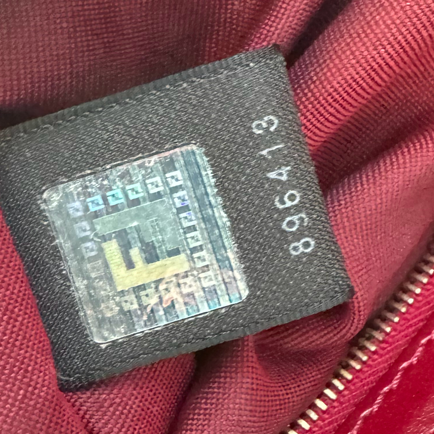 Fendi Leopard Print Calfskin Chef Shoulder Bag in Brown / Red / Gold - Image 8