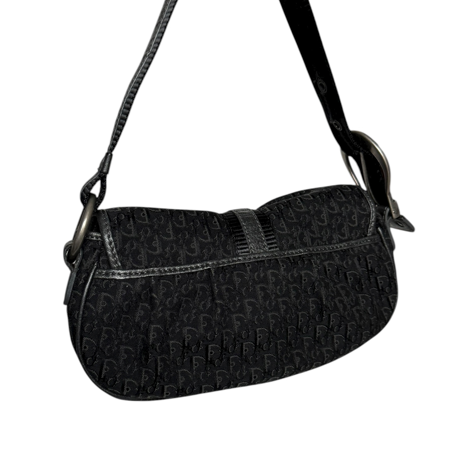 Dior Monogram Western Mini Shoulder Bag in Black / Silver - Image 4