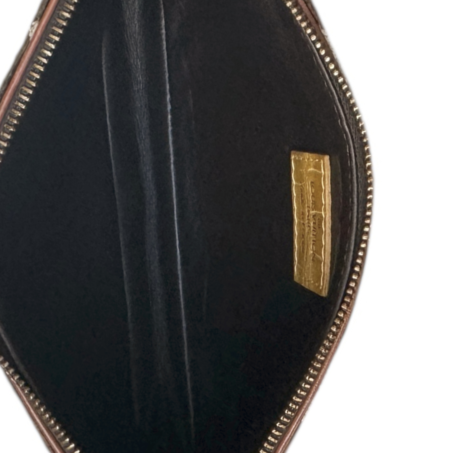 Louis Vuitton Monogram 'Trompe L'oeil' Velvet Shoulder Bag in Brown / Gold - Image 7