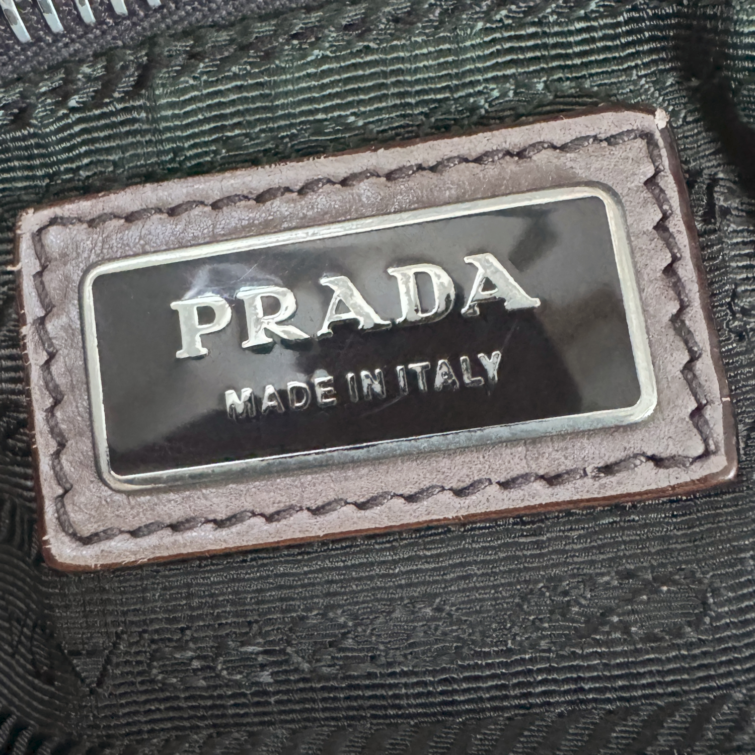 Prada Ombre 2- Way Zip Leather Boston Bag in Brown / Gold - Image 8