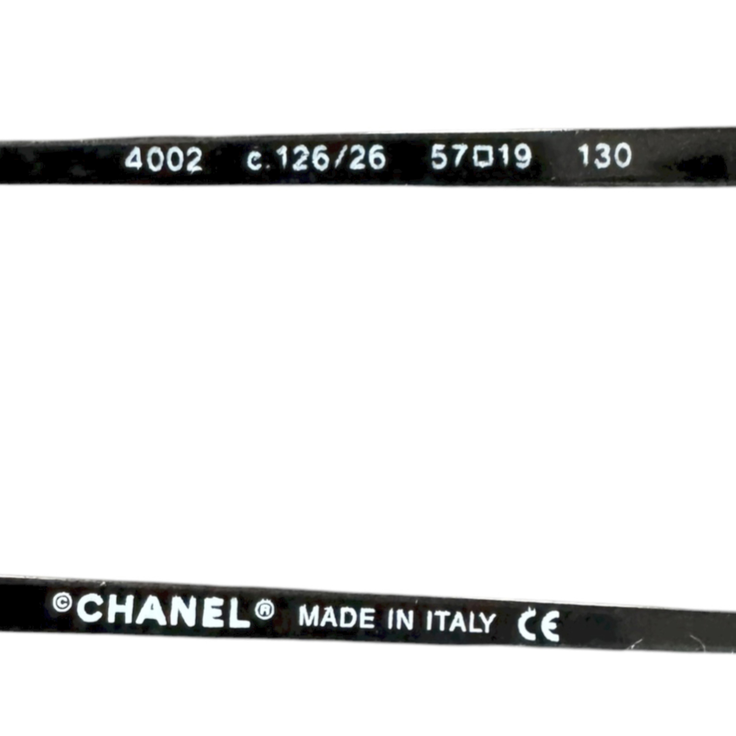Chanel Logo Rimless Oval Sunglasses in Black - Image 3
