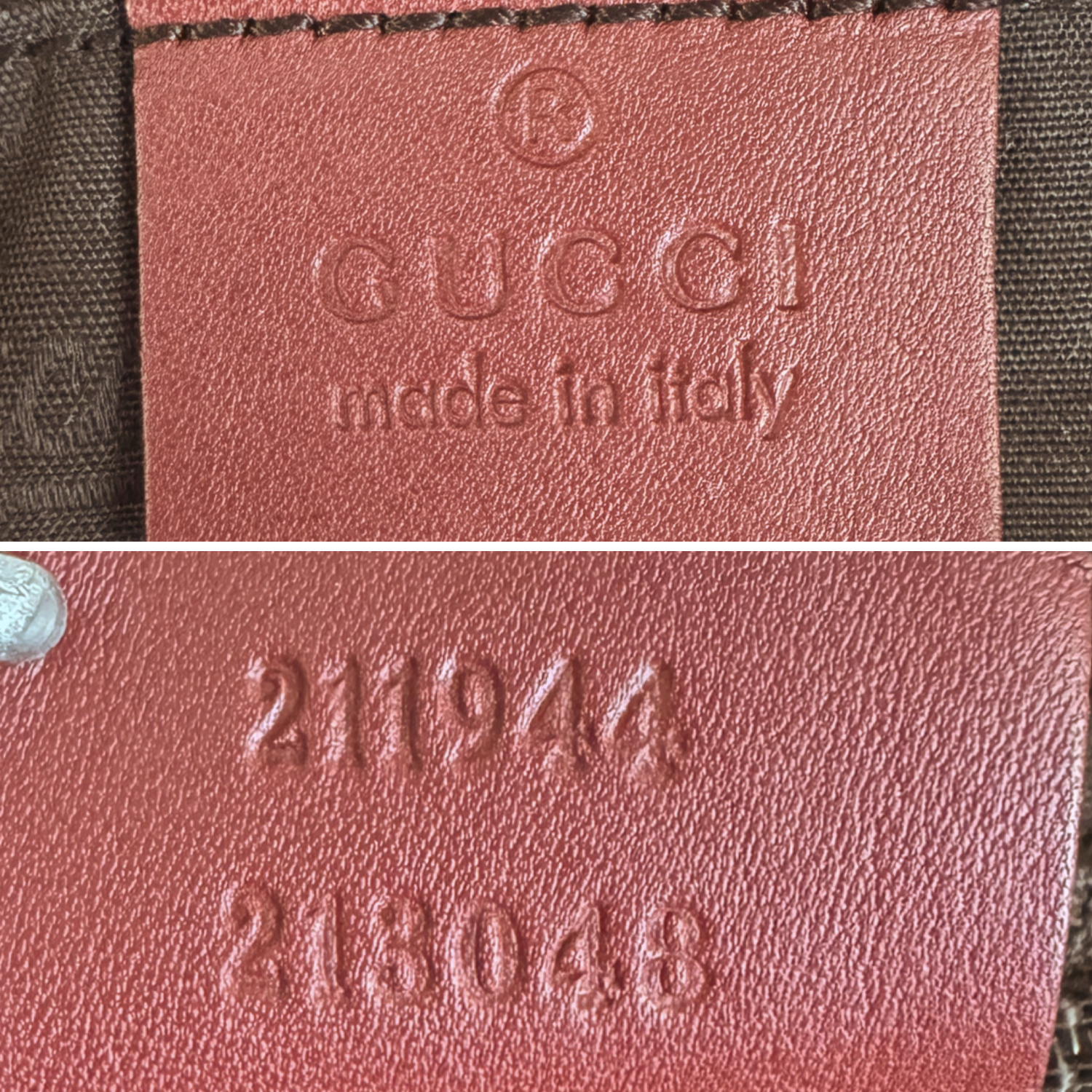 Gucci Monogram Leather Sukey Hobo Shoulder Bag in Red / Gold - Image 7