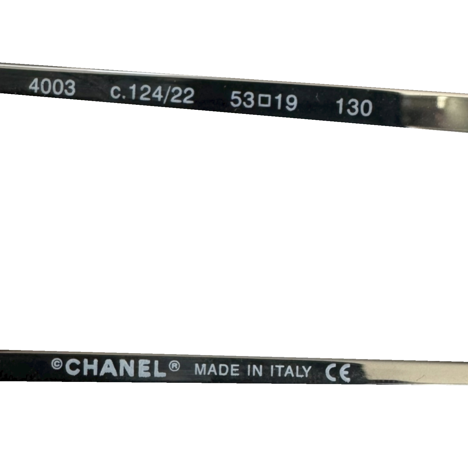 Chanel Logo Rimless Mirrored Sunglasses in Silver - Image 3