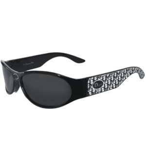 Vintage Dior Monogram Logo Sunglasses in Black / White | NITRYL