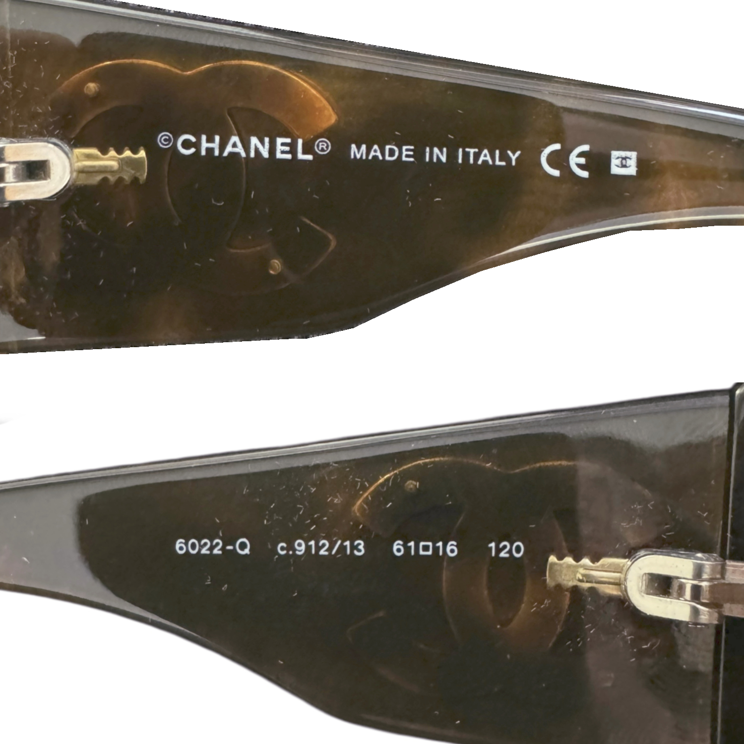 Chanel Logo Oversized Tortoiseshell Sunglasses in Brown - Image 3